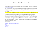 Grant Resume Rejection gratis en premium templates