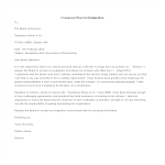 Company Director Resignation Letter Format gratis en premium templates