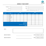 template topic preview image Weekly Time Sheet Registration Form