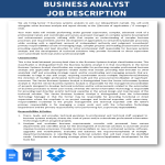 template preview imageBusiness Analyst Job Description