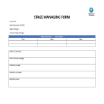 template topic preview image Blank stage manager forms
