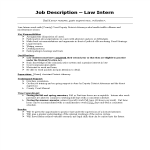 Law Intern Job Description Court Deputy District gratis en premium templates