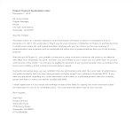 Project Contract Termination Letter gratis en premium templates