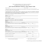 First Aid Medical Consent Form gratis en premium templates