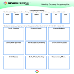 Grocery Shopping List Printable gratis en premium templates