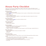 House Party Checklist gratis en premium templates
