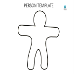 Person Drawing Template (Landscape A3 format) gratis en premium templates