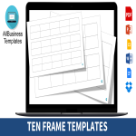 Ten Frame gratis en premium templates