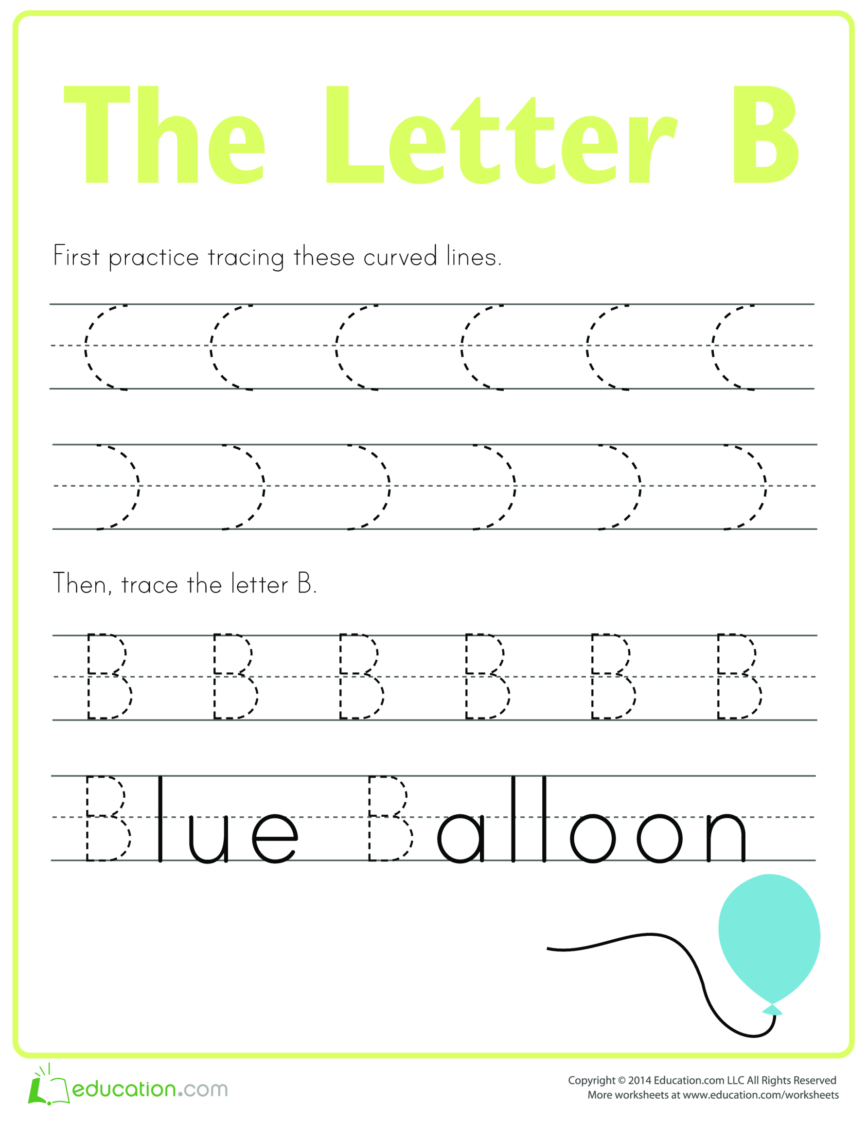 Practice to write letter B gratis en premium templates