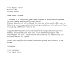 template topic preview image Formal Resignation Letter For Teacher