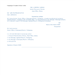 template topic preview image Employee Transfer Order Letter Format