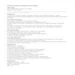 template topic preview image Assistant Property Manager Resume