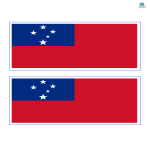 Samoa Flag gratis en premium templates