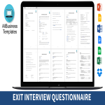 HR Exit Interview Form gratis en premium templates