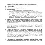 School Meeting Agenda gratis en premium templates