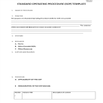 template preview imageStandard Operating Procedure Template