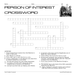template preview imagePerson Of Interest Crossword