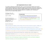 template topic preview image Job Application Letter with instructions