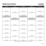 template topic preview image Weekly Course Planner Printable