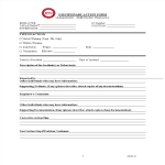 Staff Admin Disciplinary Report gratis en premium templates