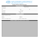 Student Witness Statement gratis en premium templates