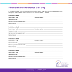Financial And Insurance Call Log gratis en premium templates