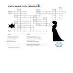 template preview imageCrossword Puzzle Frozen 2