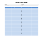 Bus Seating Chart for 22 Seats gratis en premium templates