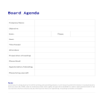 Board Agenda Sample gratis en premium templates