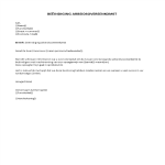 Arbeidscontract Beëindigingsbrief met kennisgeving gratis en premium templates