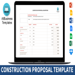 Construction Proposal gratis en premium templates
