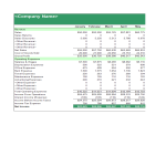 Income Statement Template sample gratis en premium templates