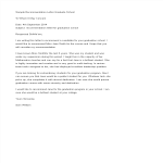 Recommendation Letter Graduate School gratis en premium templates