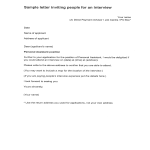 template topic preview image Job Interview Letter