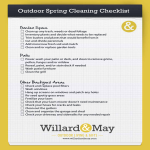 Outdoor Spring Cleaning List gratis en premium templates