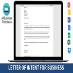 template topic preview image Letter Of Intent for Business