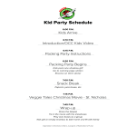 Kid Party Schedule gratis en premium templates