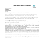 Catering Contract gratis en premium templates