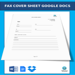 template preview imageFax Cover Sheet Google Docs