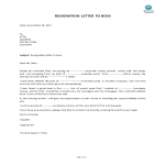template topic preview image Resignation Letter To Boss