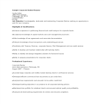 template topic preview image Sample Corporate Banking Resume