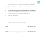 Behavior Contract Template gratis en premium templates