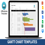 Gantt Chart Template gratis en premium templates