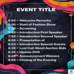 Sample Event Agenda gratis en premium templates