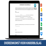 Onderlinge Kinderalimentatie Overeenkomst gratis en premium templates