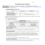 template topic preview image Six Sigma Project Charter