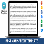 template preview imageBest Man Speech
