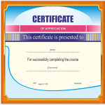 template topic preview image Certificate Template Free
