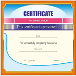 Vorschaubild der VorlageCertificate Template Free