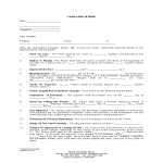 Lease Letter Of Intent gratis en premium templates